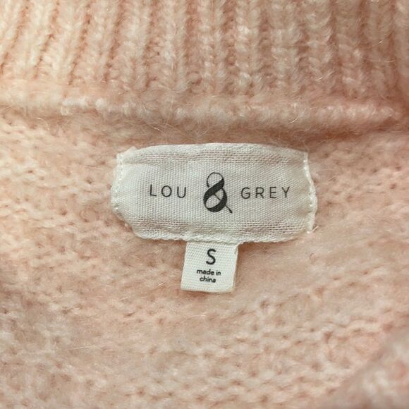 𝅺Lou & Grey Light Pink Texturestitch Sweater Sz S - Picture 9 of 13
